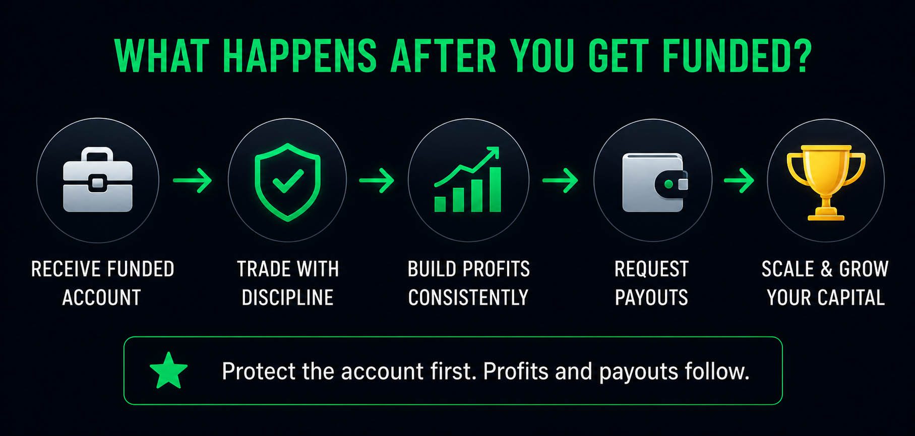 What happens after you get funded with a prop firm