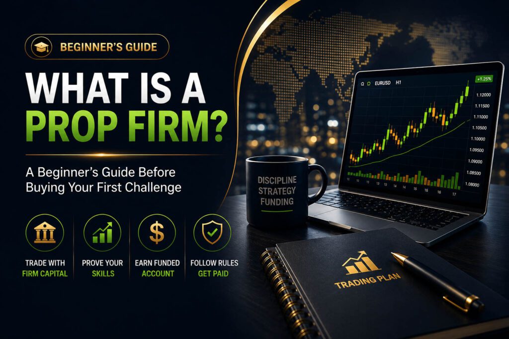 What Is a Prop Firm? A Beginner’s Guide Before Buying Your First Challenge - free prop firm challenge trading lesson