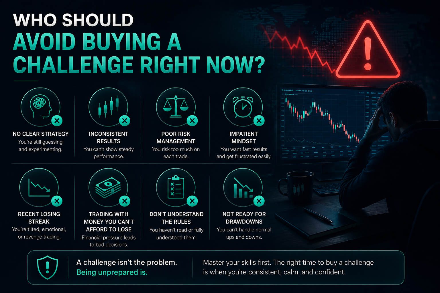 Who should avoid buying a prop firm challenge