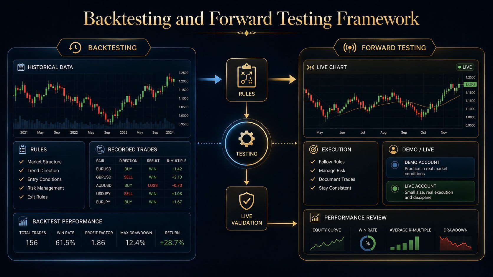 Backtesting and Forward Testing Framework