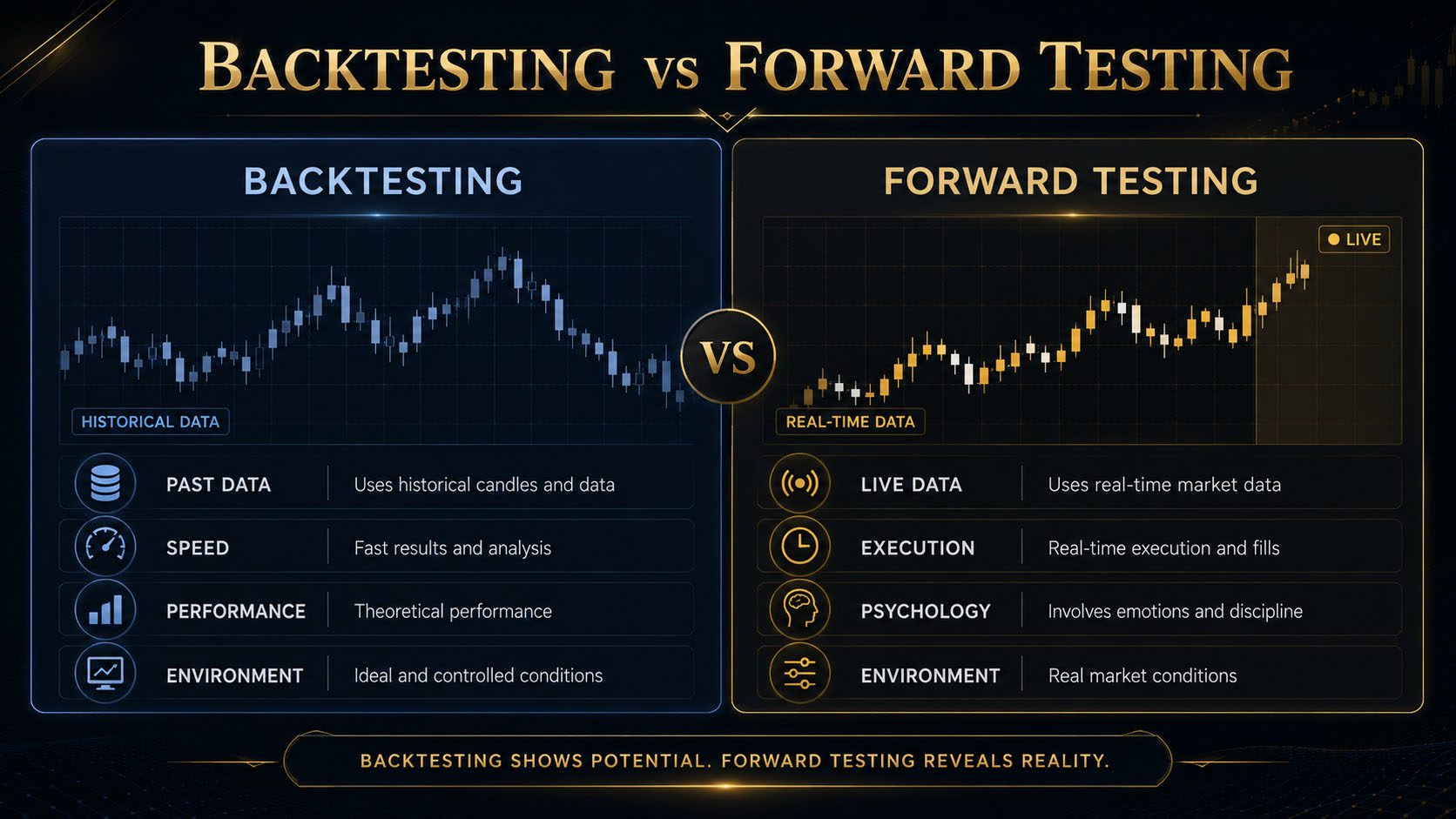 Backtesting vs Forward Testing