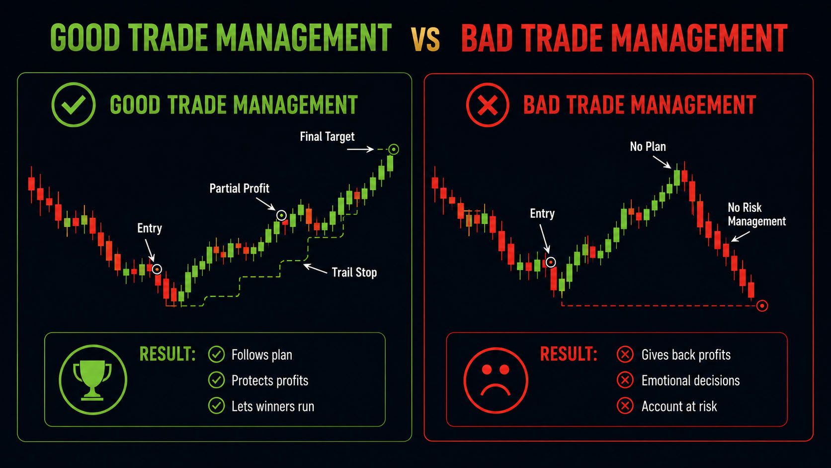 Good Trade Setup vs Bad Trade Setup
