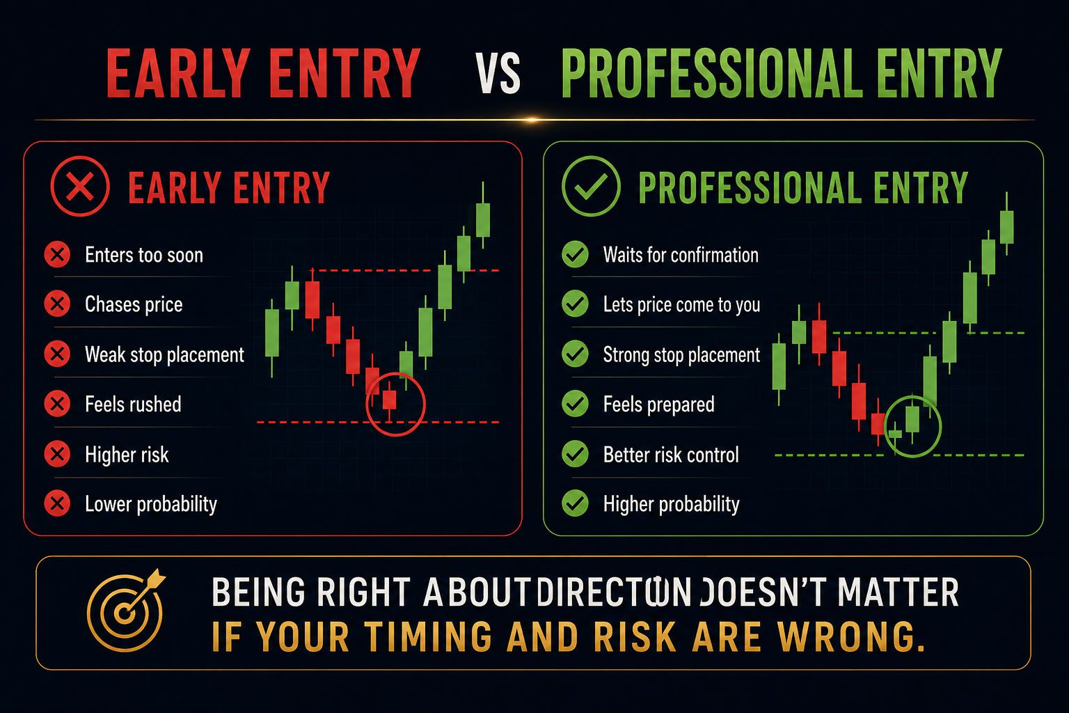 Know how to enter your trades