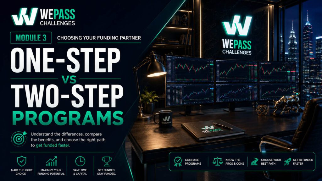 One-Step vs Two-Step Programs - free prop firm challenge trading lesson