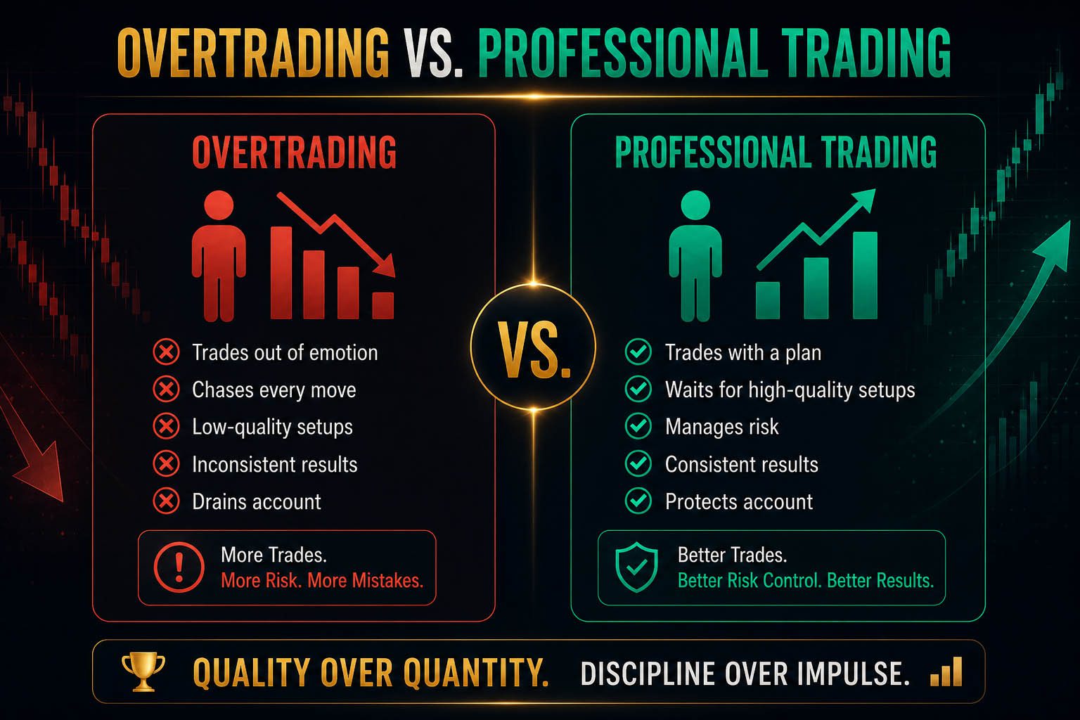 Overtrading vs professional trading