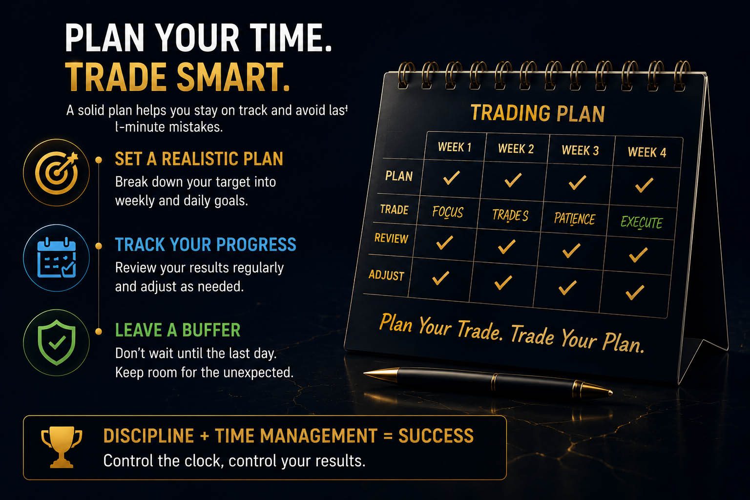 Plan Your Time Trade Smart