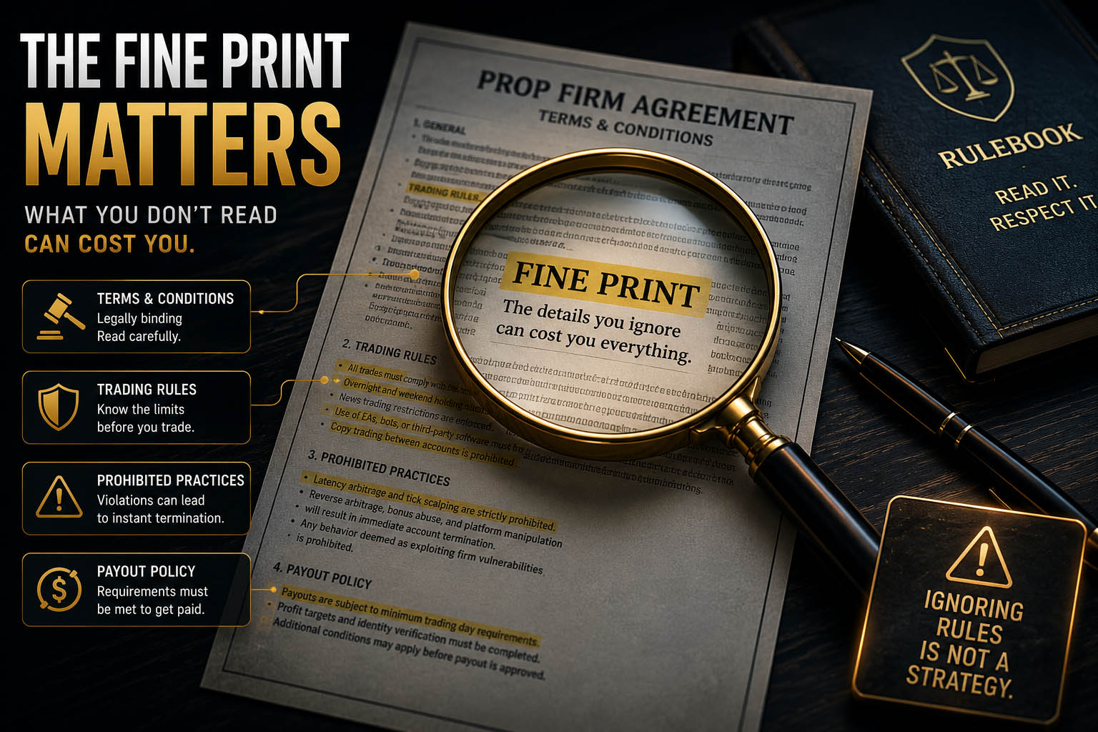 Prop Firm Rule Book