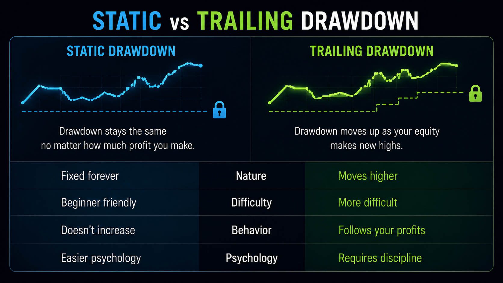Static vs Trailing Drawdown