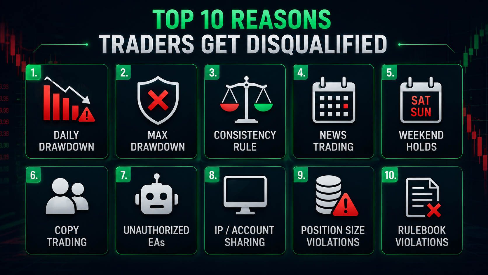 Top 10 Reasons Traders Get Disqualified