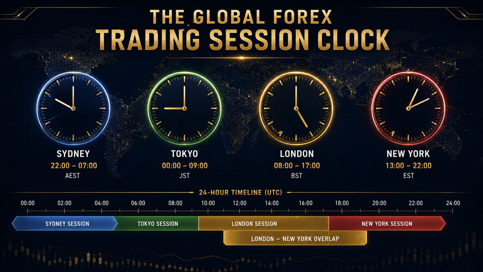 Trading Session Clock
