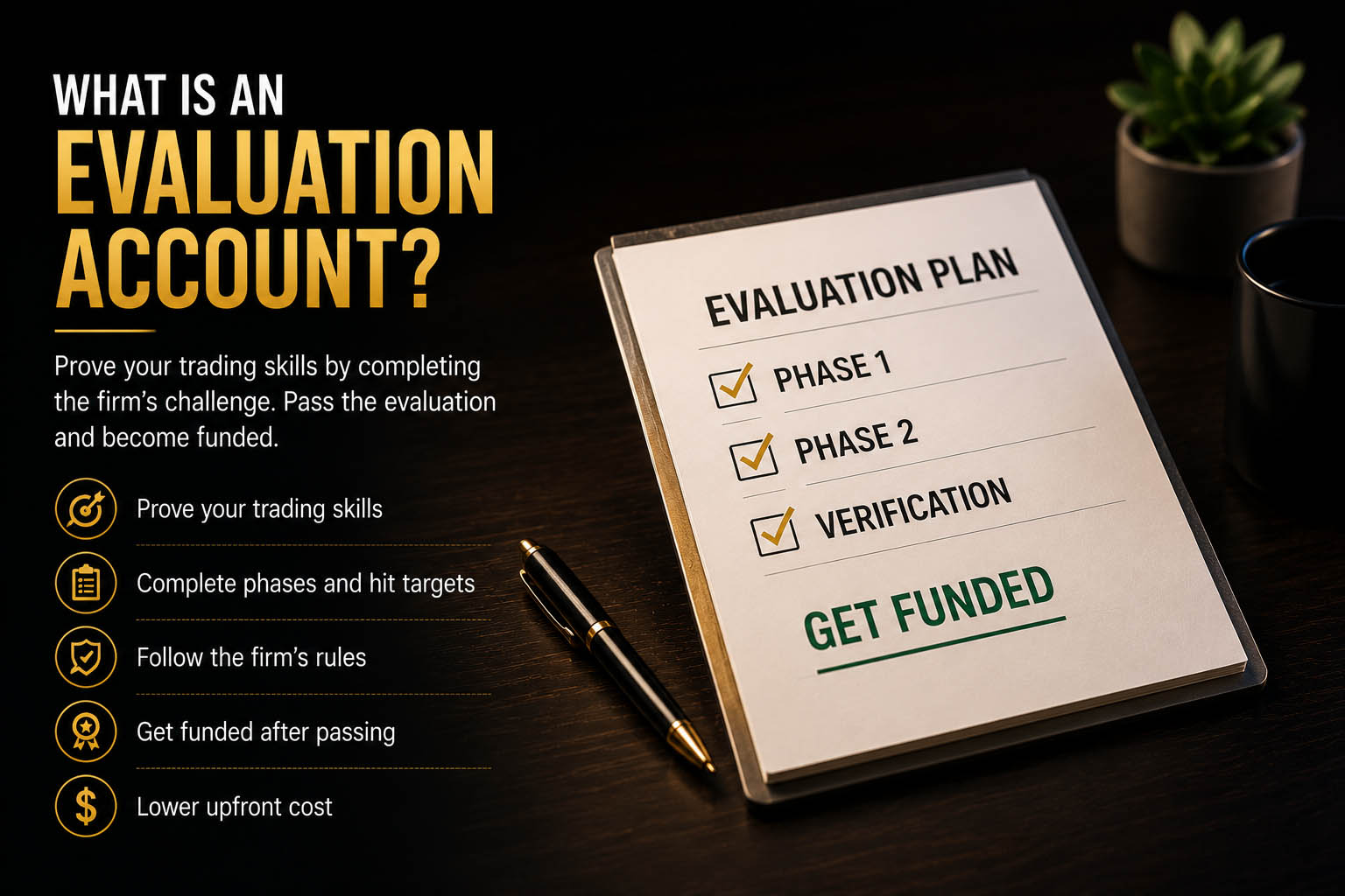 What is an evaluation account