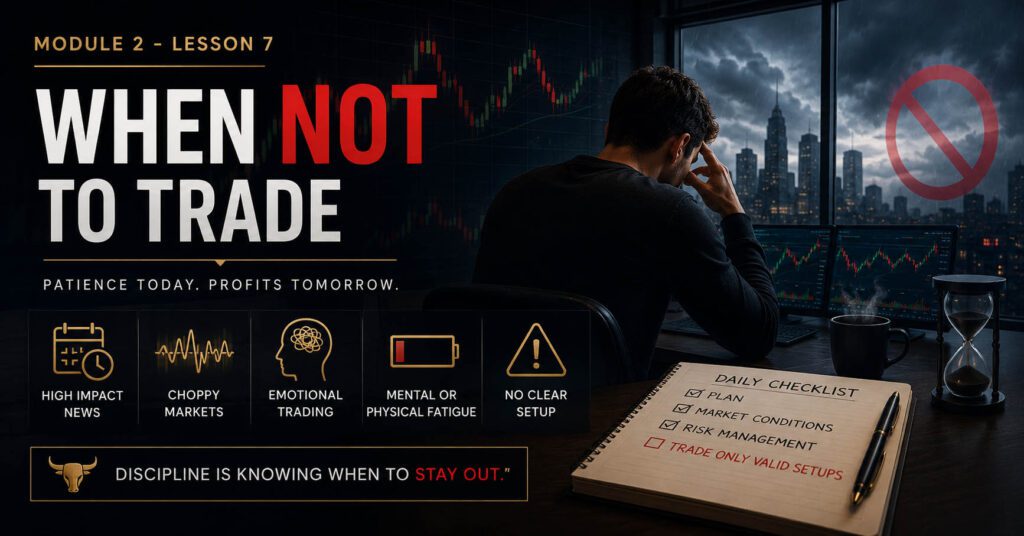 When NOT to Trade - free prop firm challenge trading lesson